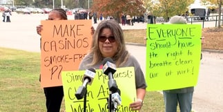 CEASE Arrives at Norfolk Casino Groundbreaking to Protest Indoor Smoking