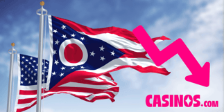 Ohio Casino Revenue Falls Over 12% Month-on-Month to $77.8 Million in January 2025
