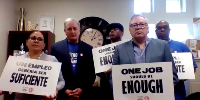 Protesting Casino Workers Plan to Block Traffic on Las Vegas Strip