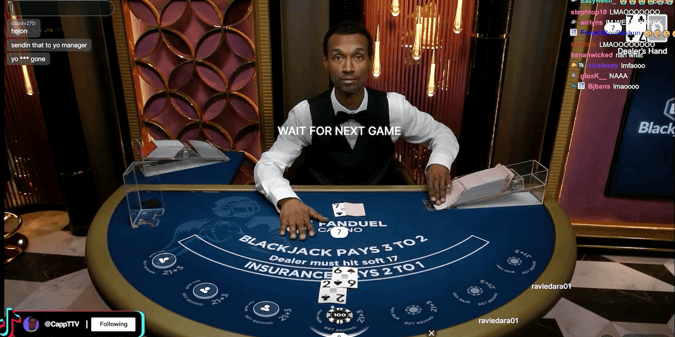 WATCH: Live Casino Blackjack Dealer, Twitch Streamer Battle in Heated Exchange