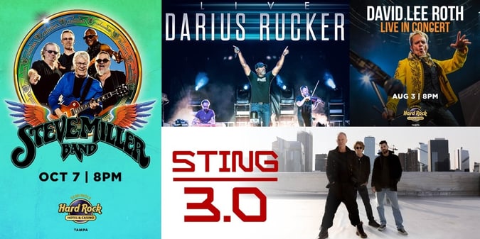 Legendary Rockers Descend on Seminole Hard Rock Tampa Event Center