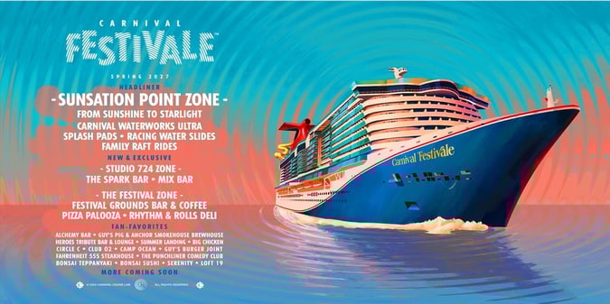Carnival Festivale: Carnival Cruise Line’s New Music-Themed Flagship