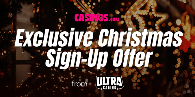 Ultra Christmas High-Roller Treat: 100% Welcome Bonus up to $3,000 + 200 Free Spins