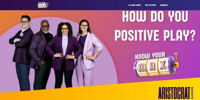 Aristocrat Expands Responsible Gambling Push with Launch of KnowYourMax.com