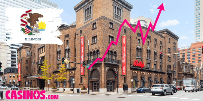 Illinois Casino Revenue Increases by Over 11% Year-on-Year in December