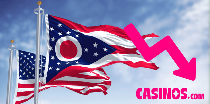 Ohio Casino Revenue Falls Over 12% Month-on-Month to $77.8 Million in January 2025