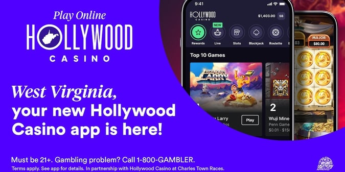 PENN Entertainment Launches Hollywood Casino App in West Virginia