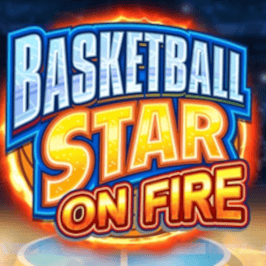 Basketball Star On Fire Game Logo