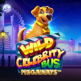 Wild Celebrity Bus Megaways Game Logo