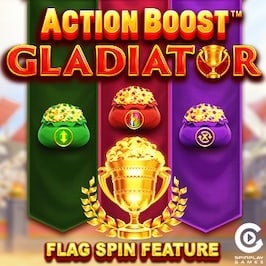 Action Boost Gladiator Game Logo