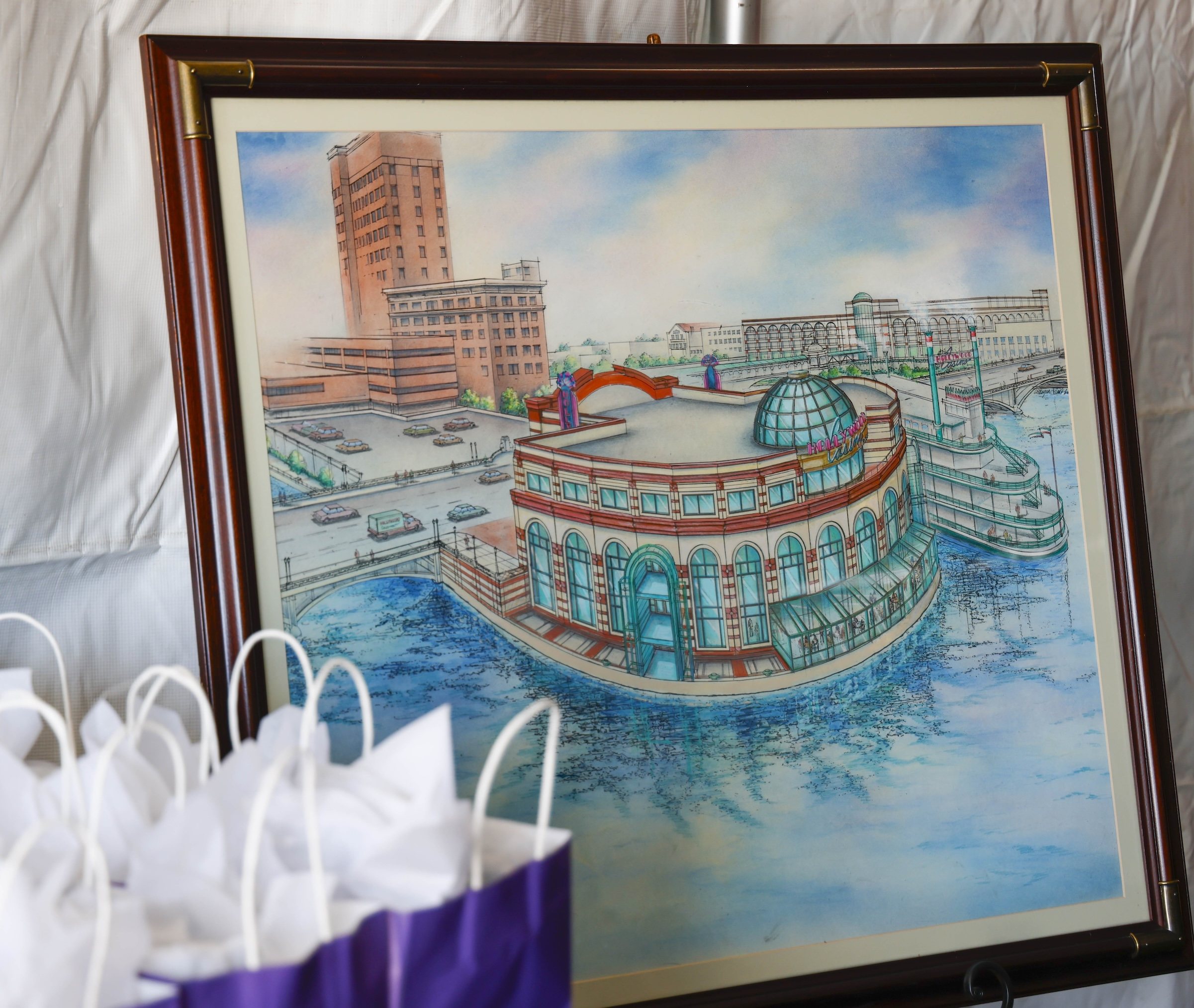 rendering hollywood casino aurora circa 1993