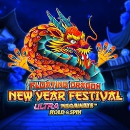 Floating Dragon New Year Festival Ultra Megaways Hold &amp; Spin Game Logo