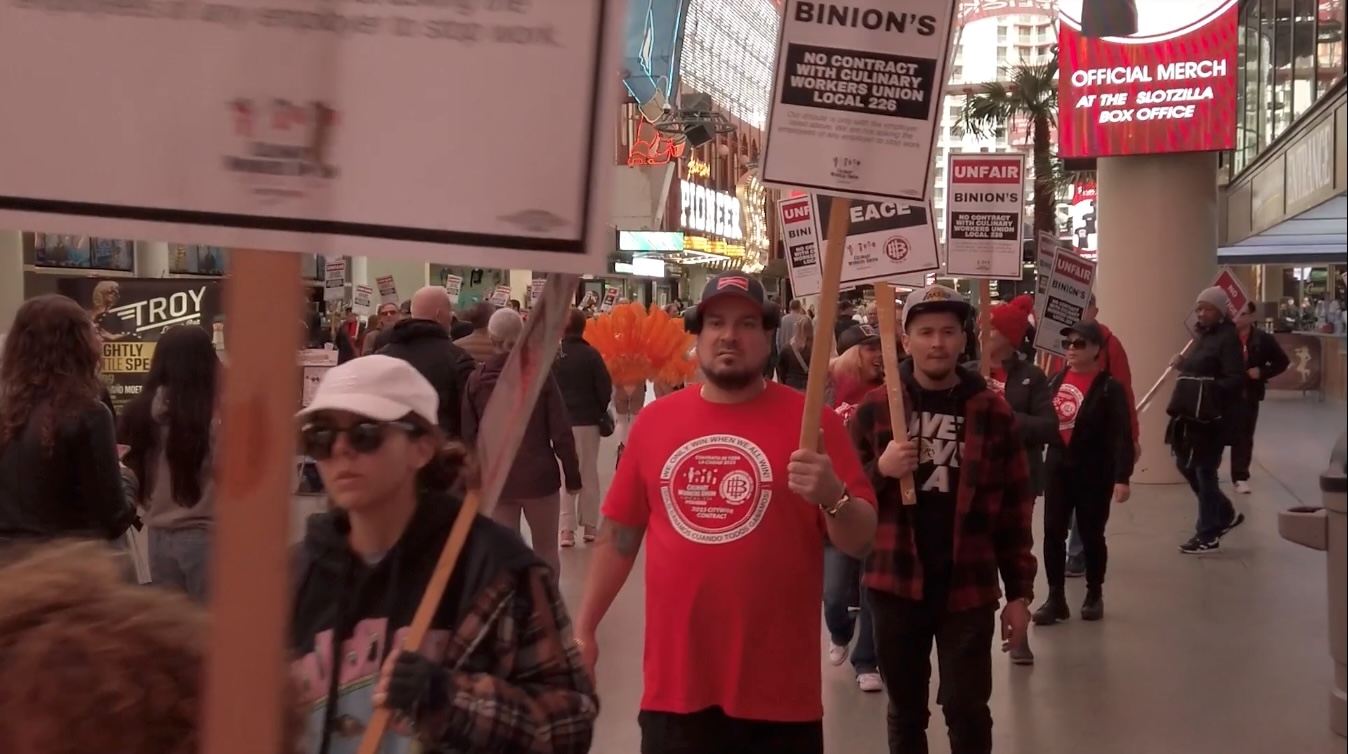 culinary union picket downtown las vegas casinos