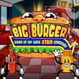 Big Burger Load it up with Xtra Cheese Game Logo