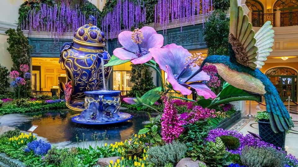 bellagio tea and tulips display spring 2024