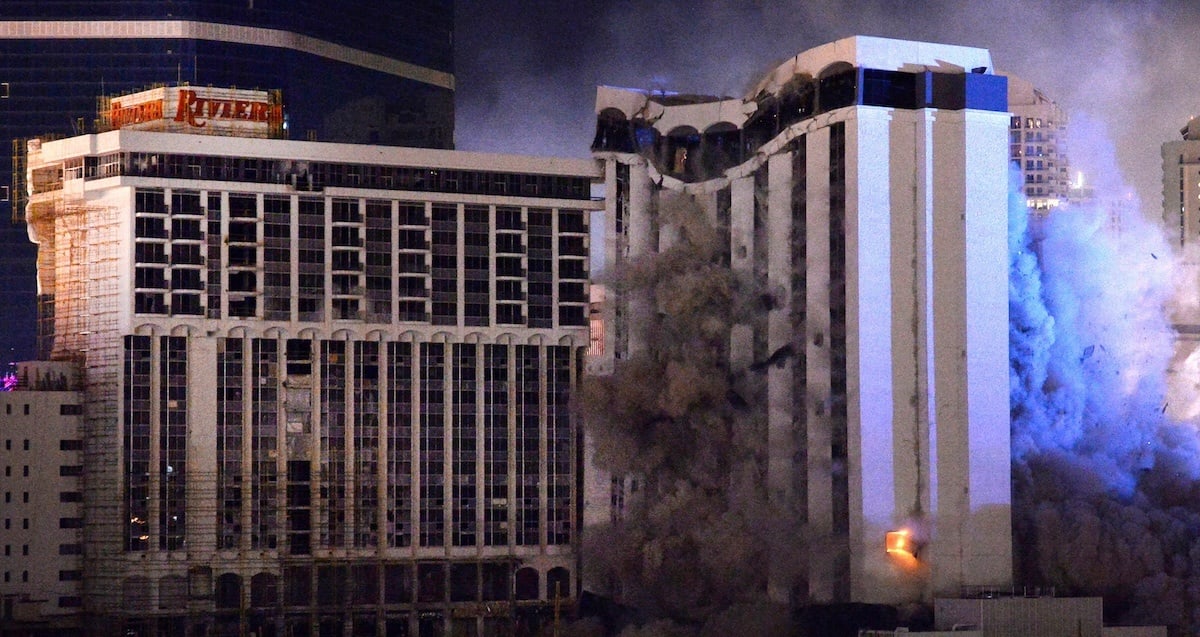 Riviera casino implosion