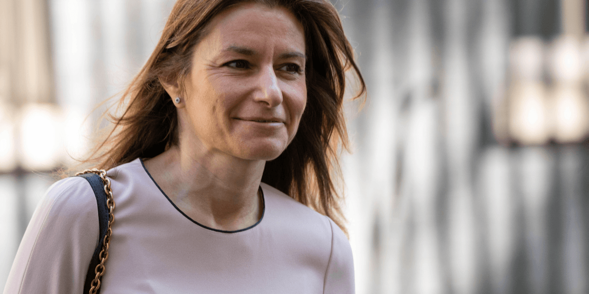 Lucy Frazer the Culture Secretary of UK exits a cabinet meeting at 10 Downing Street amidst discussions of significant regulatory reforms in the gambling industry