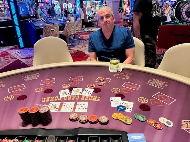 Joseph Nardello millionaire progressive at Venetian Three Card Poker