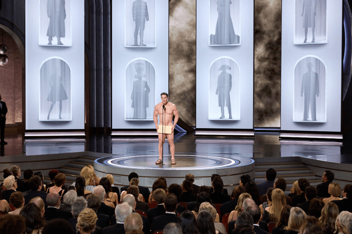 John Cena presents the Oscar
