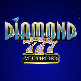 Diamond 777 Multiplier Retro Roller Game Logo