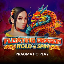 Floating Dragon Hold &amp; Spin Game Logo