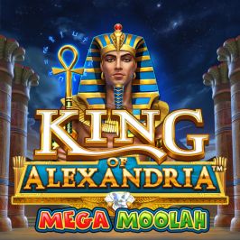 King of Alexandria Mega Moolah Game Logo