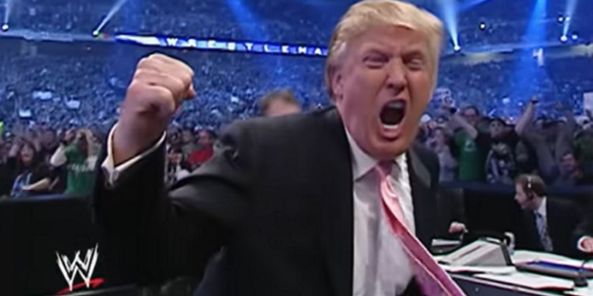Trump wrestling