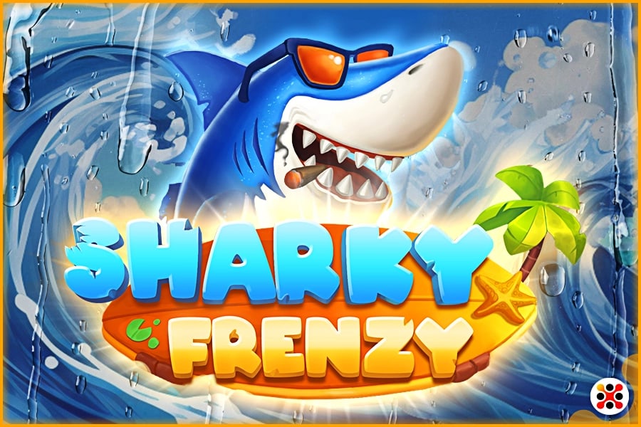 Shark Frenzy by Mancala Gaming Game Logo