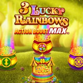 3 Lucky Rainbows Action Boost Max Game Logo