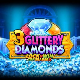 3 Glittery Diamonds Game Logo