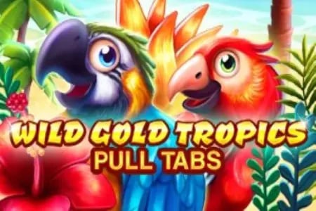 Wild Gold Tropics Pull Tabs Game Logo