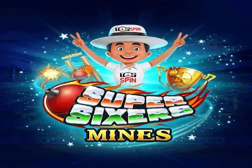 Super Sixers Mines Game Logo