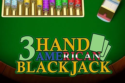 3 Hand American Blackjack Game Logo