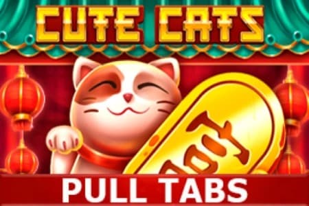 Cute Cats Pull Tabs Game Logo