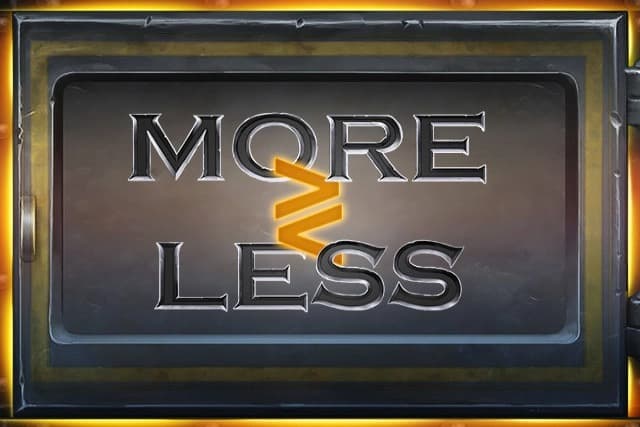 More or Less Game Logo