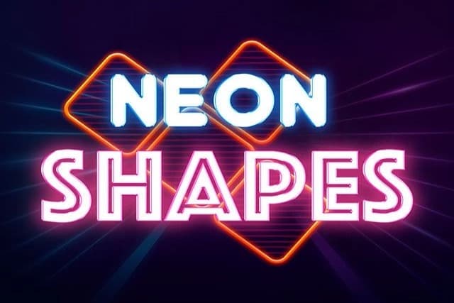 Neon Shapes Game Logo