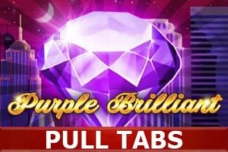 Purple Brilliant Pull Tabs Game Logo