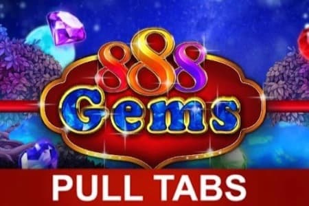 888 Gems Pull Tabs Game Logo