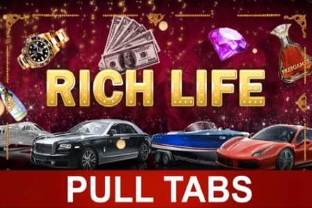 Rich Life Pull Tabs Game Logo