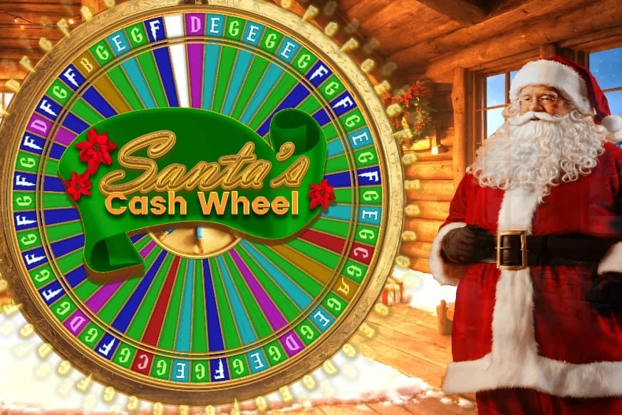 Santa's Cash Wheel Game Logo