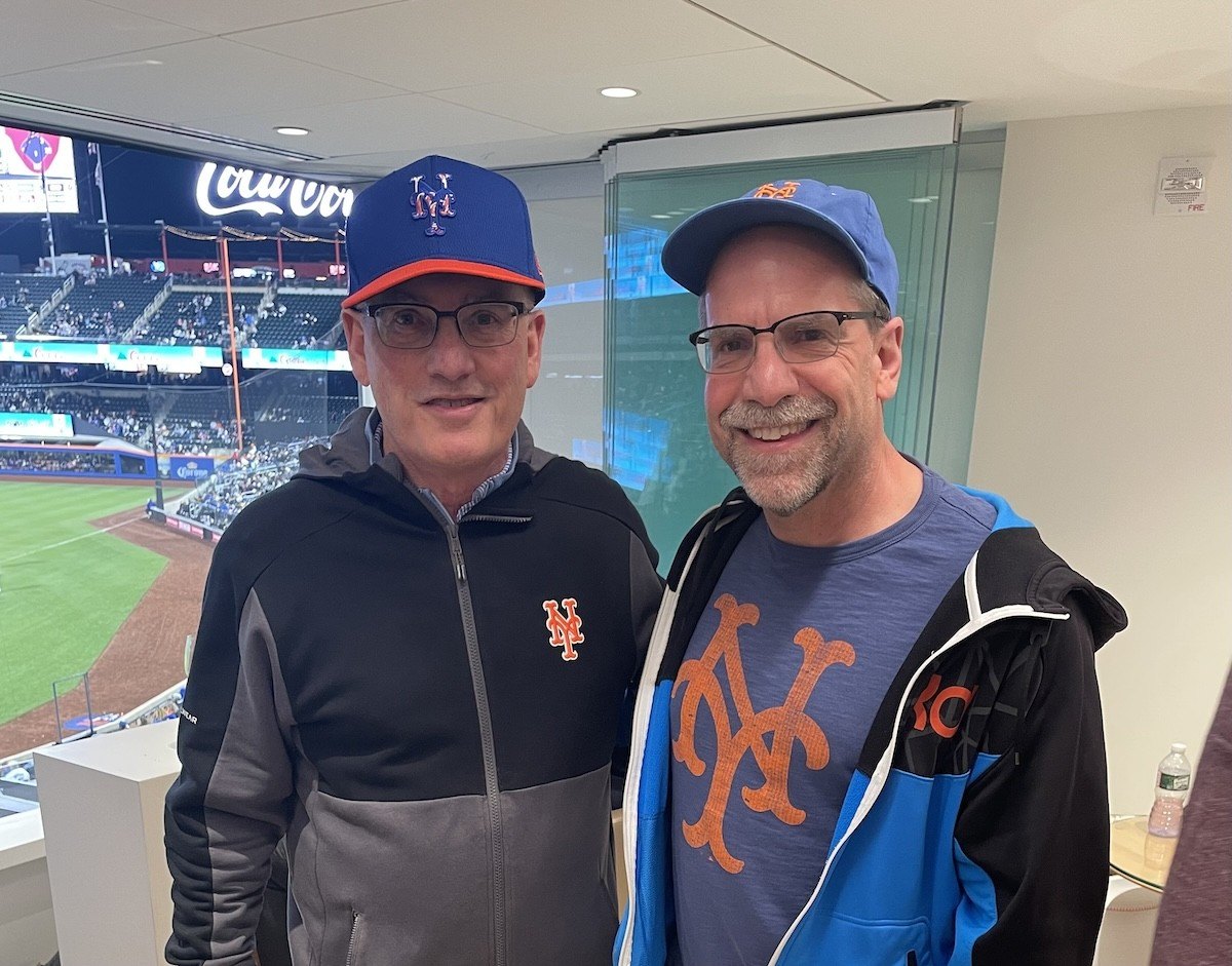 Sports writer Adam Warner and Mets owner Steve Cohen
