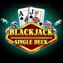 Single Deck Blackjack by Platipus Game Logo