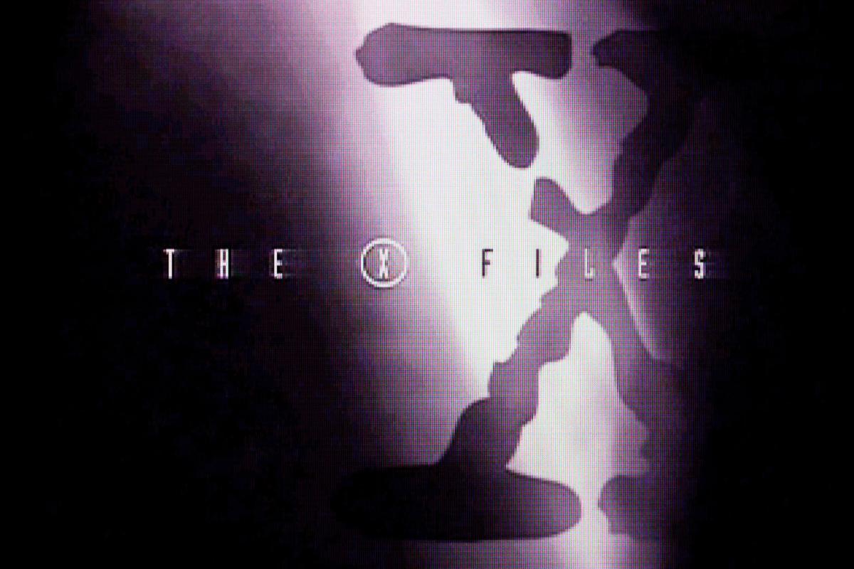 The iconic X-Files title screen