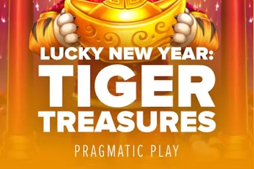 Lucky New Year Tiger Treasures Game Logo