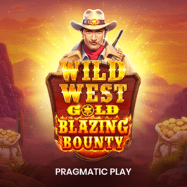 Wild West Gold Blazing Bounty Game Logo