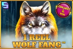 1 Reel Wolf Fang Game Logo