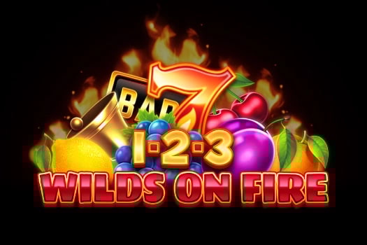 1-2-3 Wilds on Fire Game Logo