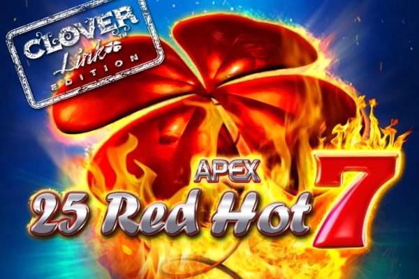 25 Red Hot 7 Clover Link Game Logo