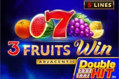 3 Fruits Win: Double Hit Game Logo