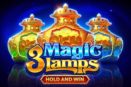 3 Magic Lamps: Hold and Win Game Logo